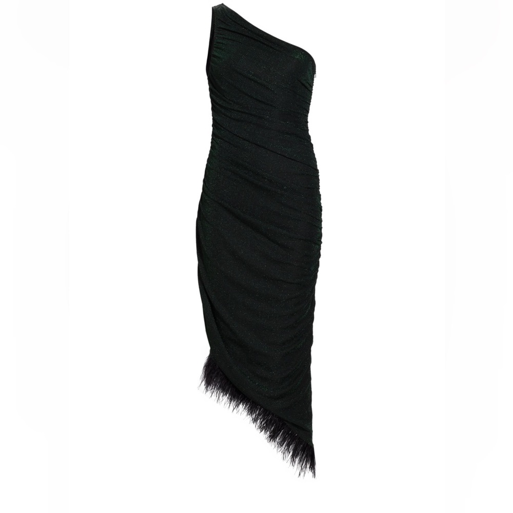 Saylor Hilaria Feather Rib-Knit Midi-Dress  Xs BNWT